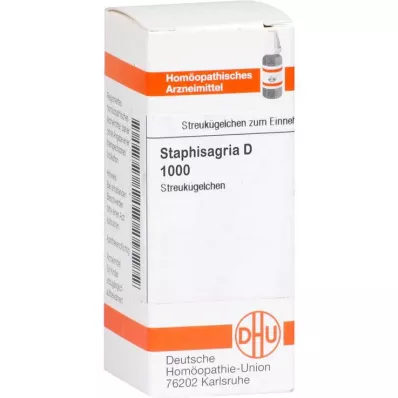 STAPHISAGRIA Globules D 1000, 10 g