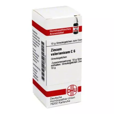 ZINCUM VALERIANICUM C 6 globules, 10 g