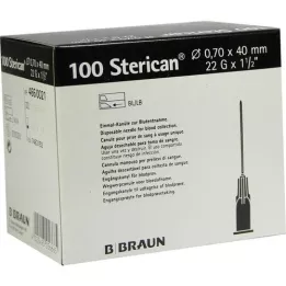 STERICAN Aiguilles 22 Gx1 1/2 0,7x40 mm, 100 pces