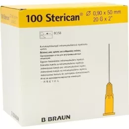 STERICAN Aiguilles 20 Gx2 0,9x50 mm, 100 pces