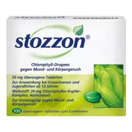 STOZZON Comprimés enrobés de chlorophylle, 100 comprimés