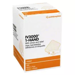 OPSITE IV 3000 6x7 cm Fixation transp. pour canule, 100 pces