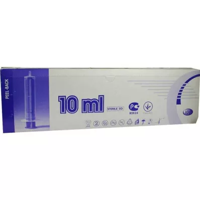 SPRITZE 10 ml 2 pièces Luer excentrique, 100 pces