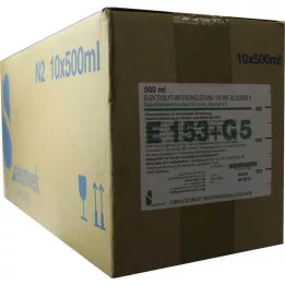 ELEKTROLYT L.I. 153 avec glucose 5, 10X500 ml