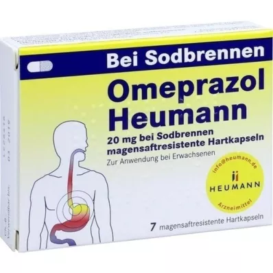 OMEPRAZOL Heumann 20 mg b.Sodbr.gastro, 7 pces