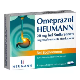 Oméprazole HEUMANN 20 mg pour les brûlures destomac, emballage dur à enrobage entérique, 7 pc