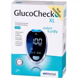 GLUCOCHECK XL Set lecteur de glycémie mg/dl, 1 pc