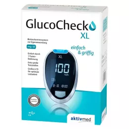 GLUCOCHECK XL Set lecteur de glycémie mg/dl, 1 pc