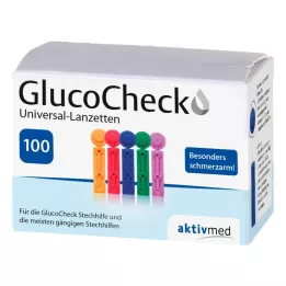 GLUCOCHECK Lancettes universelles, 100 pièces
