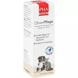 PHA Gouttes de soin des oreilles pour chiens, 100 ml