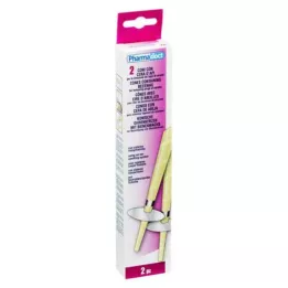 OHRENKERZEN conique avec cire dabeille, 2 pces
