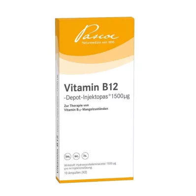 Vitamine B12 injection dépôt 1500 µg solution injectable, 10X1 ml