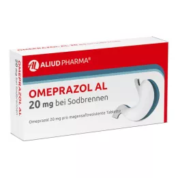 OMEPRAZOL AL 20 mg b.Sodbr.comprimés gastro-résistants, 7 comprimés