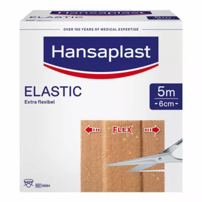 HANSAPLAST Pansement élastique 6 cmx5 m, 1 pc
