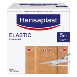HANSAPLAST Pansement élastique 8 cmx5 m, 1 pc