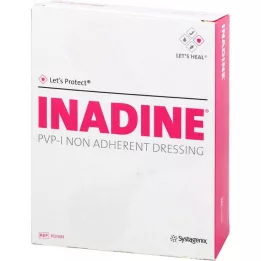 INADINE Gaze à pommade avec PVP iode 9,5x9,5cm, 25 pces