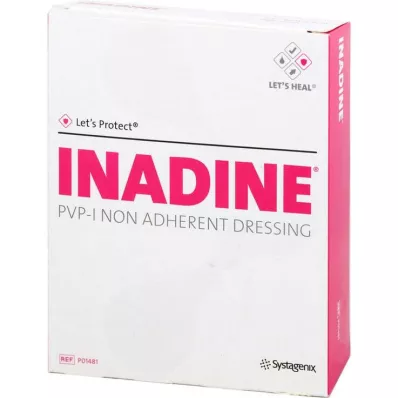 Gaze de pommade Inadine avec PVP Io, 25 pc