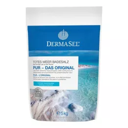 DERMASEL Sel de bain de la Mer Morte Pur, 5 kg