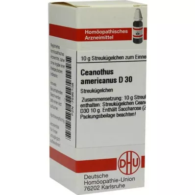CEANOTHUS AMERICANUS D 30 globules, 10 g CEANOTHUS AMERICANUS D 30 globules, 10 g