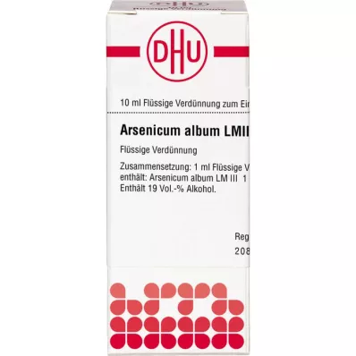 ARSENICUM ALBUM LM III Dilution, 10 ml