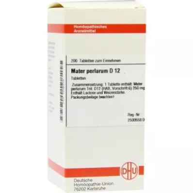 Comprimés Mater Perlarum D12 (200 pièces) Comprimés Mater Perlarum D12 (200 pièces)