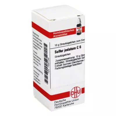 SULFUR JODATUM C 6 globules, 10 g