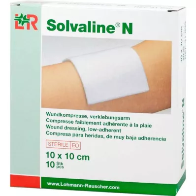 Compresses stériles Solvaline N 10x10 cm, 10 pc Compresses stériles Solvaline N 10x10 cm, 10 pc
