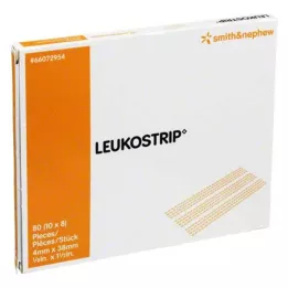 LEUKOSTRIP Bande de suture 4x38 mm, 10X8 pces