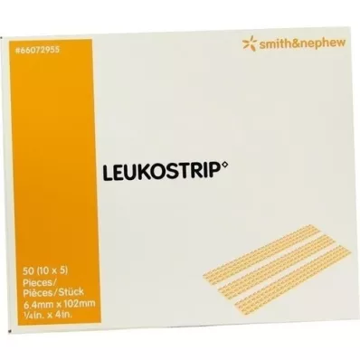 LEUKOSTRIP Bande de suture 6,4x102 mm, 10X5 pces