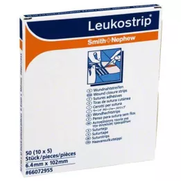 LEUKOSTRIP Bande de suture 6,4x102 mm, 10X5 pces