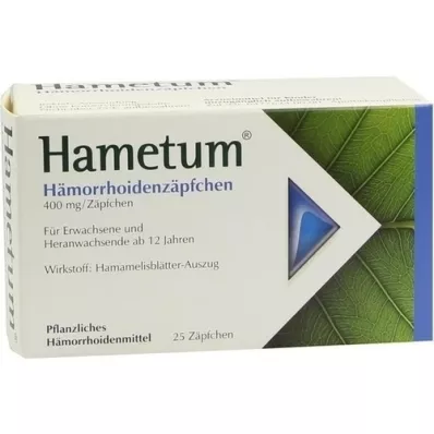 HAMETUM Suppositoires anti-hémorroïdes, 25 pces