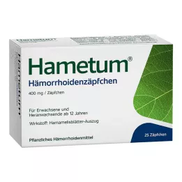 HAMETUM Suppositoires anti-hémorroïdes, 25 pces