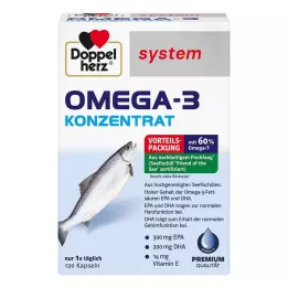 DOPPELHERZ Gélules de concentré doméga-3, 120 gélules