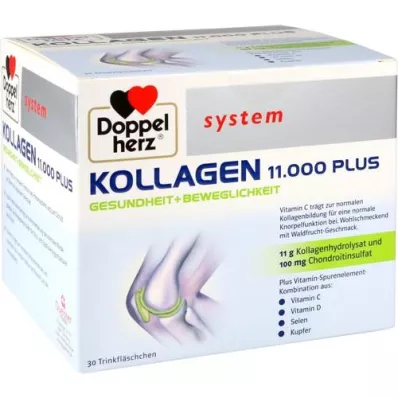 DOPPELHERZ Ampoules de collagène 11.000 Plus system, 30X25 ml