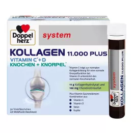 DOPPELHERZ Ampoules de collagène 11.000 Plus system, 30X25 ml