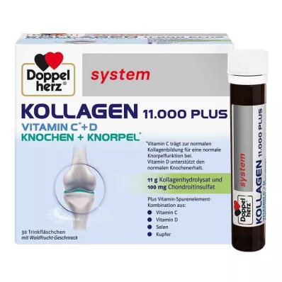 Système Doppelherz Collagène 11000 Plus ampoules, 30X25 ml