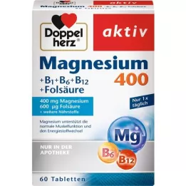 DOPPELHERZ Comprimés de magnésium 400 mg, 60 comprimés