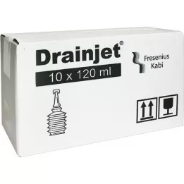 FREKA DRAINJET Solution saline 0,9% ISO, 10X120 ml