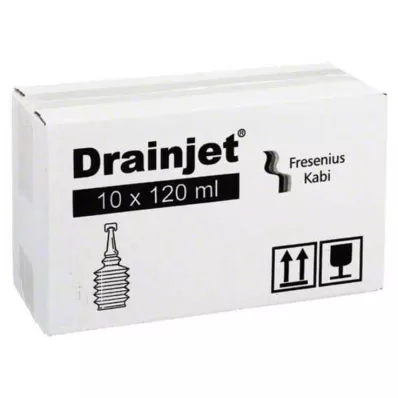 Freka Drainjet solution saline 0,9% Iso, 10X120 ml
