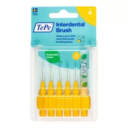 TEPE Brossette interdentaire Original 0,7mm ISO 4 jaune, 6 pces