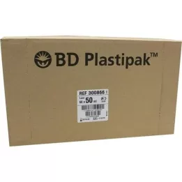 BD PLASTIPAK Seringue 50 ml Luer excentrique, 60X50 ml