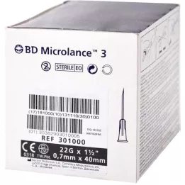BD MICROLANCE Canule spéciale 22 G 1 1/2, 100 pces