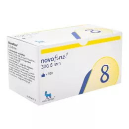 NOVOFINE 8 canules 0,30x8 mm 30 G thinwall, 100 pces