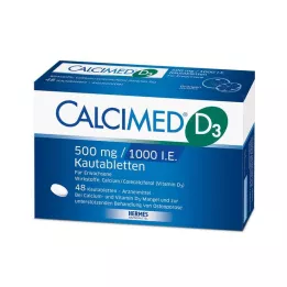 CALCIMED D3 500 mg/1000 U.I. comprimés à croquer, 48 pièces