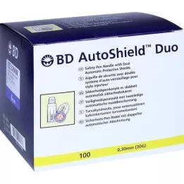 BD AUTOSHIELD Aiguilles-stylo de sécurité Duo 8 mm, 100 pces