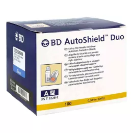 BD AUTOSHIELD Aiguilles-stylo de sécurité Duo 8 mm, 100 pces