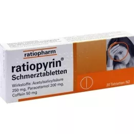 RATIOPYRIN Comprimés contre la douleur, 20 pces