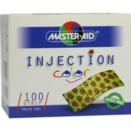 INJECTION strip color 18x39 mm scarabée pour enfants, 100 pcs