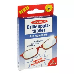 Chiffons de nettoyage pour lunettes, 10 pc