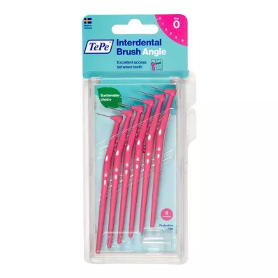 TEPE Brossette interdentaire Angle 0,4mm ISO 0 rose, 6 pces